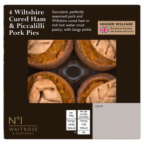 No.1 4 Wiltshire Cured Ham & Piccalilli Pork Pies