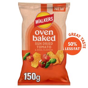Walkers Oven Baked Sun Dried Tomato & Basil