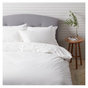 John Lewis Anyday Duvet Cover White King 144TC