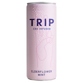 TRIP Elderflower Mint CBD Infused Sparkling Juice Drink Can