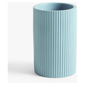 Ribbed Blue Tumbler