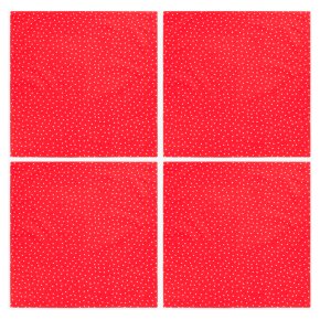 John Lewis Red Ditzy Star Napkin