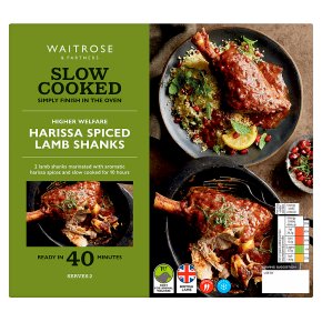 Waitrose Slow Cooked Harissa Spiced Lamb Shanks