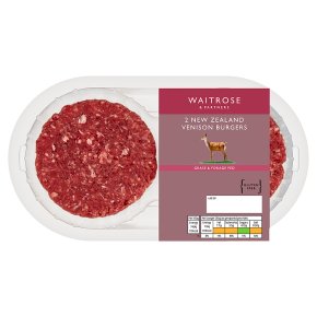 Waitrose 2 New Zealand Venison Burgers