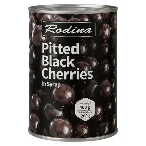 Rodina Black Pitted Cherries in Syrup