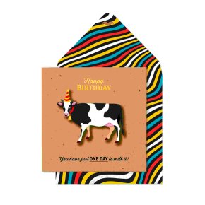 Milk It Happy Birthday Card