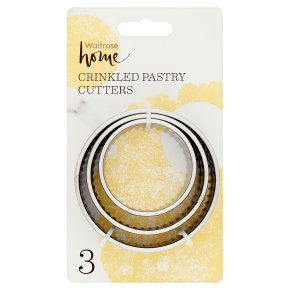 Waitrose Home 3 Crinkles Pastry Cutters