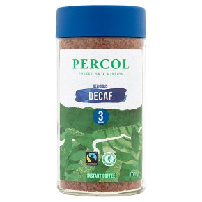 Percol Fairtrade Delicious Decaf Instant Coffee