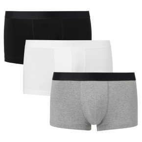 John Lewis 3pk Organic Low Rise Hipster Mon