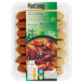 Waitrose PlantLiving Festive Cocktail Sausage Selection