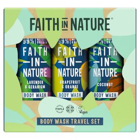 Faith In Nature Body Wash Travel Set