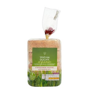 Waitrose DOrg Wholemeal Muffins