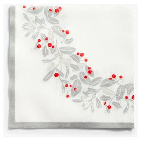 John Lewis Silver Berry Napkins 40cm