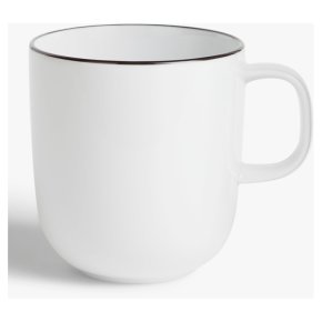 House by John Lewis Large Rim Mug, 500ml, White