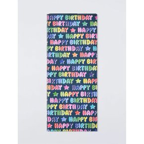 John Lewis Navy Happy Bday Tissue
