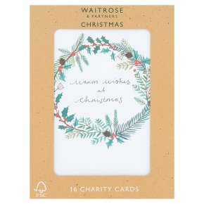 Waitrose Christmas Wreath/Foliage Cards