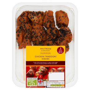 Waitrose British Chicken Tandoori Kebabs