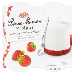 Bonne Maman Yoghurt with a Strawberry Layer