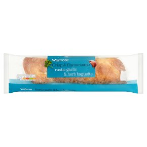 Waitrose rustic garlic baguette