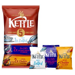 Kettle Chips Sea Salt & Vinegar Cheddar & Onion