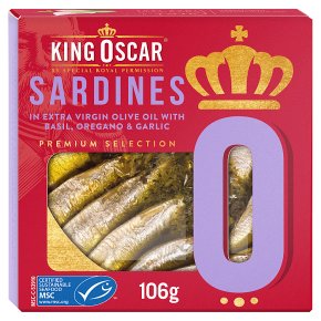 King Oscar MSC Sardines with Basil Oregano & Garlic