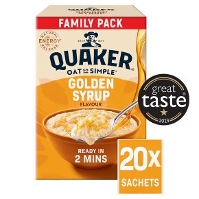 Quaker Oat So Simple Golden Syrup Family Pack Porridge Sachets 720g