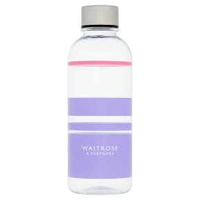 Waitrose Tritan Water Bottle Purple Stripe