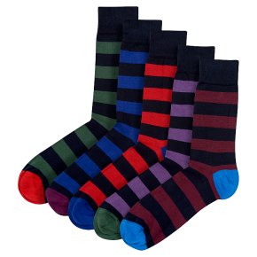 Waitrose Cotton Rich Rugby Stripe Ankle