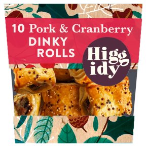 Higgidy 10 Pork & Cranberry Dinky Rolls