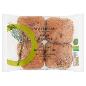 Duchy Organic 5 Seed Wholemeal Rolls