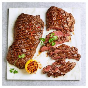 2 Flat Iron Beef Steaks with Black Pepper & Soy