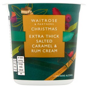 Waitrose Christmas Salted Caramel & Rum Cream