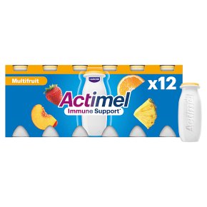 Actimel Immunity Multifruit Live Yogurt Drinks Large Pack