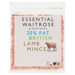 Essential Frozen 20% Fat British Lamb Mince