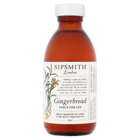Sipsmith Gingerbread Syrup for Gin