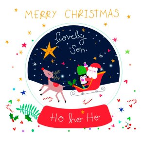 Son Christmas Electric Dreams Card