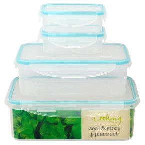Waitrose Seal & Store rectangle containers, set of 4