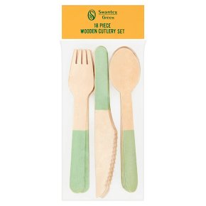Caroline Wooden Assorted Cutlery Set