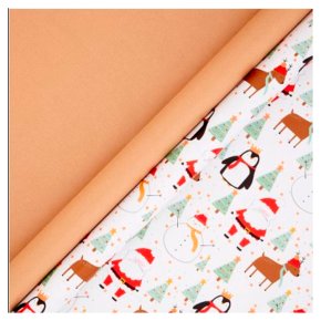 Santa & Friends 8m or Brown Kraft 8m