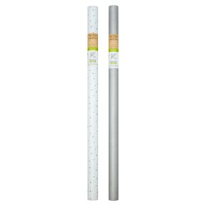 Waitrose Christmas Silver or Star Wrap