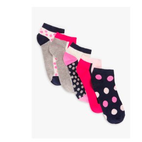 John Lewis 5pk Spot Trainer Socks