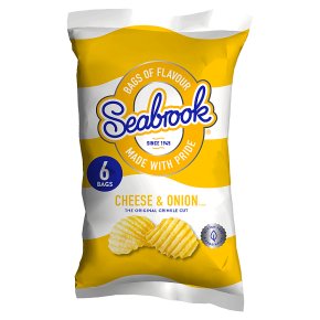Seabrook cheese & onion crisps