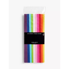John Lewis Rainbow Tissue 20 Sheets