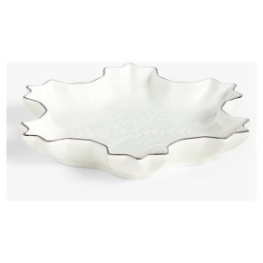 John Lewis Snow Platinum Band Dish
