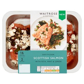 Easy to Cook Scottish Salmon with Feta, Mint & Lemon