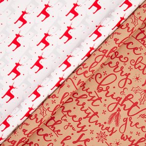 John Lewis Merry OR Reindeer Wrap 4m