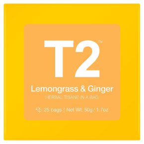 T2 Lemongrass & Ginger 25 Herbal Tea Bags