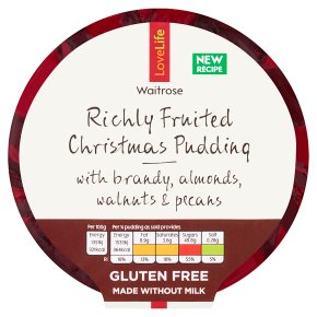 LoveLife Gluten Free Richly Fruited Christmas Pudding