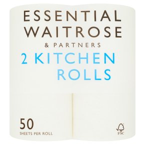 Essential 2 Kitchen Rolls White