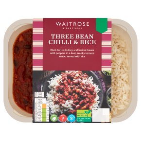 Waitrose Classics Three Bean Chilli & Rice